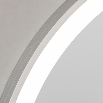 Brilagi - LED badeværelsesspejl TORINO LED/19W/230V Ø 60 cm sølv IP44 CRI 90 dæmpbart + CCT