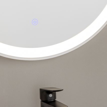 Brilagi - LED badeværelsesspejl TORINO LED/19W/230V Ø 60 cm sølv IP44 CRI 90 dæmpbart + CCT
