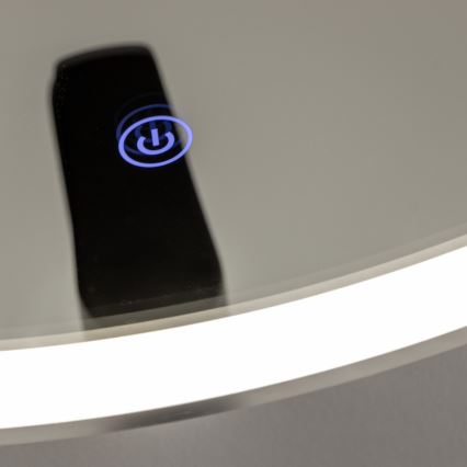 Brilagi - LED badeværelsesspejl TORINO LED/19W/230V Ø 60 cm sølv IP44 CRI 90 dæmpbart + CCT