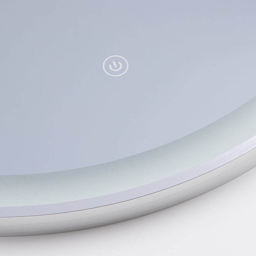 Brilagi - LED badeværelsesspejl TORINO LED/19W/230V Ø 60 cm sølv IP44 CRI 90 dæmpbart + CCT