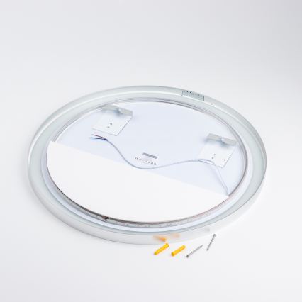 Brilagi - LED badeværelsesspejl TORINO LED/19W/230V Ø 60 cm sølv IP44 CRI 90 dæmpbart + CCT