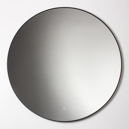 Brilagi - LED badeværelsesspejl VENA BLACK LED/19W/230V Ø 60 cm IP44 CRI 90 dæmpbar + CCT