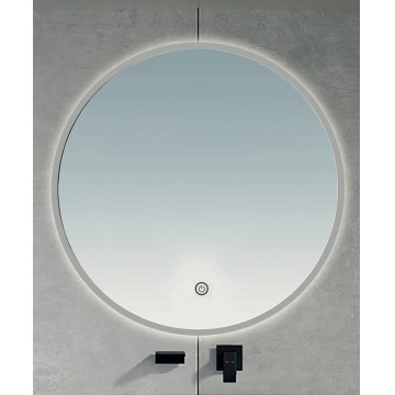 BRILAGI - LED badeværelsesspejl VENA SILVER LED/19W/230V Ø 60 cm IP44 CRI 90 dæmpbar + CCT