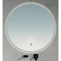BRILAGI - LED-badeværelsesspejl VENA SILVER LED/26W/230V Ø 80 cm IP44 CRI 90 dæmpbar + CCT