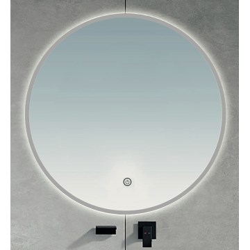 BRILAGI - LED-badeværelsesspejl VENA SILVER LED/26W/230V Ø 80 cm IP44 CRI 90 dæmpbar + CCT