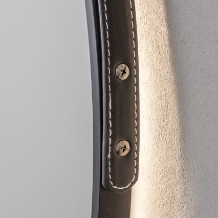 Brilagi - LED-badeværelsesspejl VERESE LED/19W/230V Ø 60 cm sort IP44 CRI 90 dæmpbar + CCT