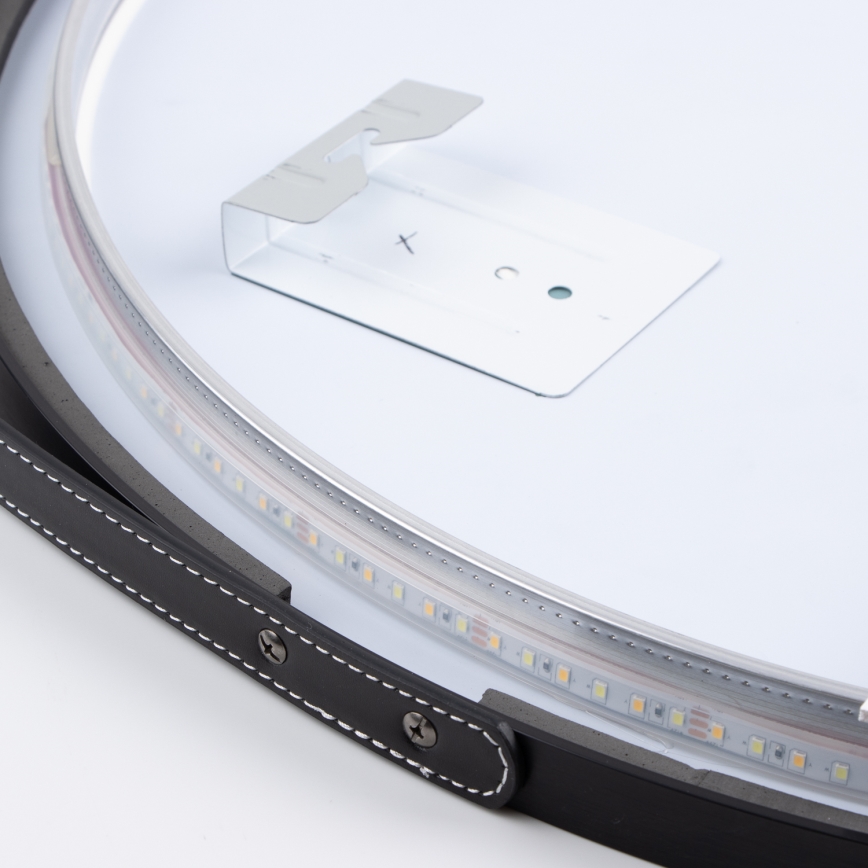 Brilagi - LED-badeværelsesspejl VERESE LED/19W/230V Ø 60 cm sort IP44 CRI 90 dæmpbar + CCT