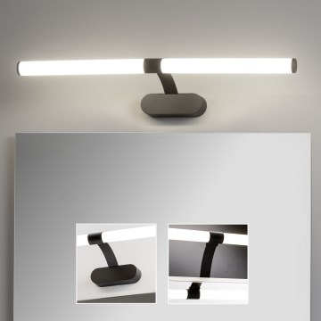 Brilagi - LED-belysning til badeværelsesspejl 2-i-1 TUBEO LED/8W/230V 60 cm IP44 sort