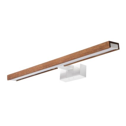 Brilagi - LED-belysning til badeværelsesspejl 3-i-1 WOODY MIRROR LED/12W/230V 60 cm IP44 hvid/egetræ/kirsebær