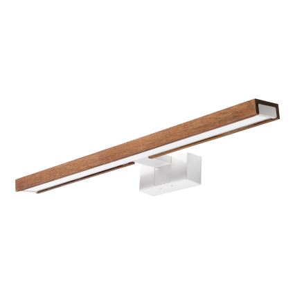 Brilagi - LED-belysning til badeværelsesspejl 3-i-1 WOODY MIRROR LED/12W/230V 60 cm IP44 hvid/egetræ/kirsebær