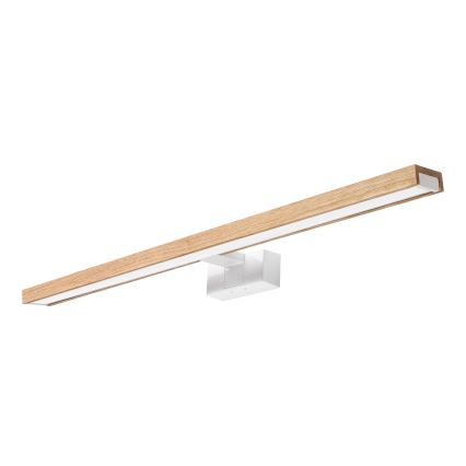 Brilagi - LED spejlbelysning til badeværelset 3-i-1 WOODY MIRROR LED/15W/230V 80 cm IP44 hvid/eg
