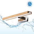 Brilagi - LED-belysning til badeværelsesspejl 3-i-1 WOODY MIRROR LED/8W/230V 40 cm IP44 blank krom/eg
