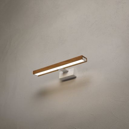 Brilagi - LED-belysning til badeværelsesspejl 3 i 1 WOODY MIRROR LED/8W/230V 40 cm IP44 hvid/eg