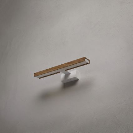 Brilagi - LED-belysning til badeværelsesspejl 3 i 1 WOODY MIRROR LED/8W/230V 40 cm IP44 hvid/eg
