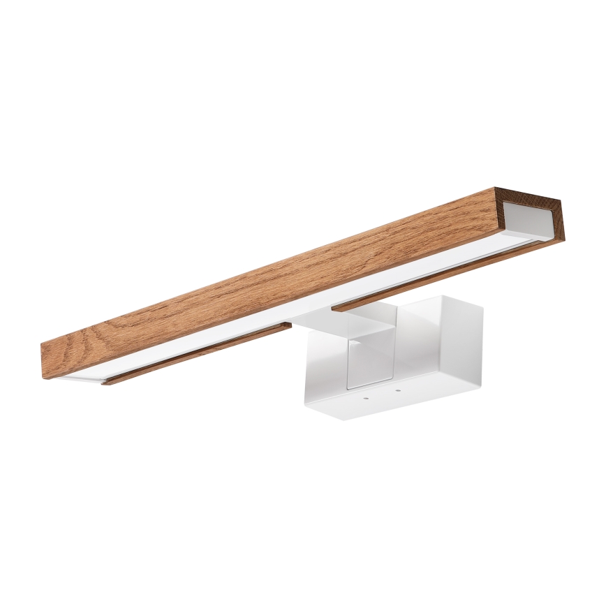Brilagi - 3-i-1 LED-spejlbelysning til badeværelset WOODY MIRROR LED/8W/230V 40 cm IP44 hvid/eg kirsebær