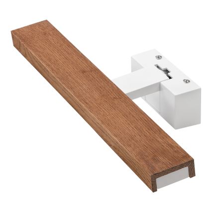 Brilagi - 3-i-1 LED-spejlbelysning til badeværelset WOODY MIRROR LED/8W/230V 40 cm IP44 hvid/eg kirsebær