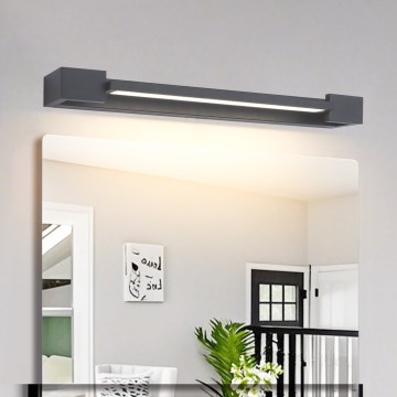 Brilagi - LED-belysning til badeværelsesspejl AQUA LINE, 12 W, 230 V, 45 cm, IP44, antracit