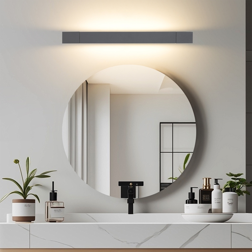 Brilagi - LED-spejlbelysning til badeværelset AQUA LINE LED/12W/230V 45 cm IP44 antracit CRI 90