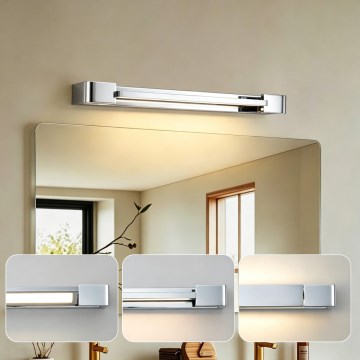 Brilagi - LED-belysning til badeværelsesspejl AQUA LINE LED/12W/230V 45 cm IP44 blank krom CRI 90