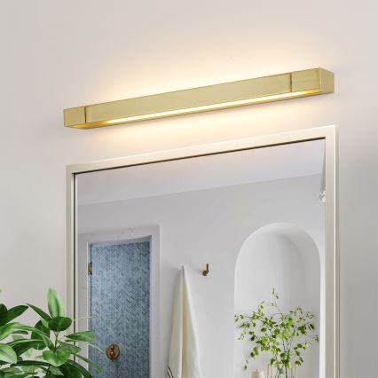 Brilagi - LED-belysning til badeværelsesspejl AQUA LINE LED/18W/230V 60 cm IP44 guld CRI 90
