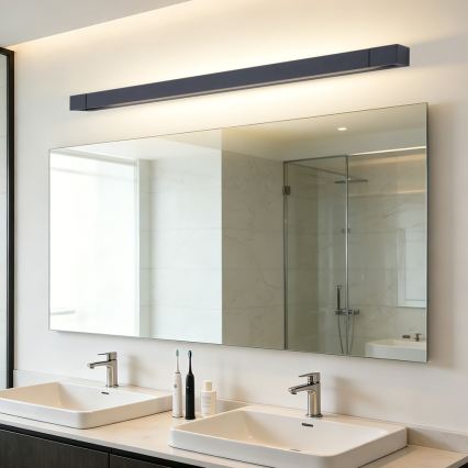 BRILAGI - LED-spejlbelysning til badeværelset AQUA LINE LED/28W/230V 100 cm IP44 sort CRI 90