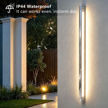 BRILAGI - LED belysning til badeværelsesspejl AQUA LINE LED/36W/230V 120 cm IP44 blank krom CRI 90