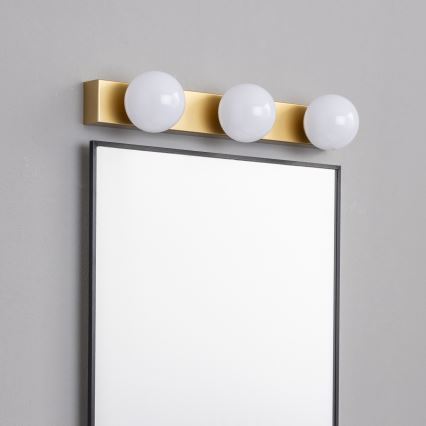 Brilagi - LED-spejlbelysning til badeværelset HOLLYWOOD 3xLED/3W/230V 39 cm IP44 guld