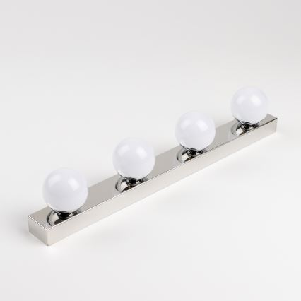 Brilagi - LED-spejlbelysning til badeværelset HOLLYWOOD 4xLED/3W/230V 53 cm IP44 blank krom