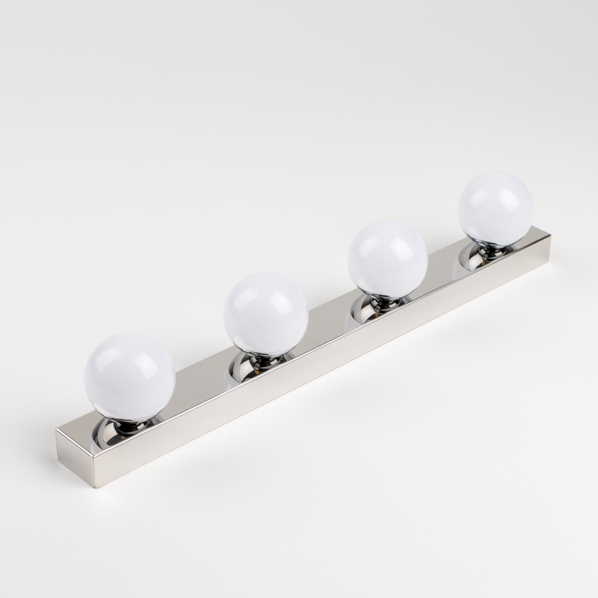 Brilagi - LED-spejlbelysning til badeværelset HOLLYWOOD 4xLED/3W/230V 53 cm IP44 blank krom