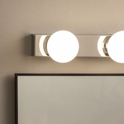 Brilagi - LED-spejlbelysning til badeværelset HOLLYWOOD 4xLED/3W/230V 53 cm IP44 blank krom