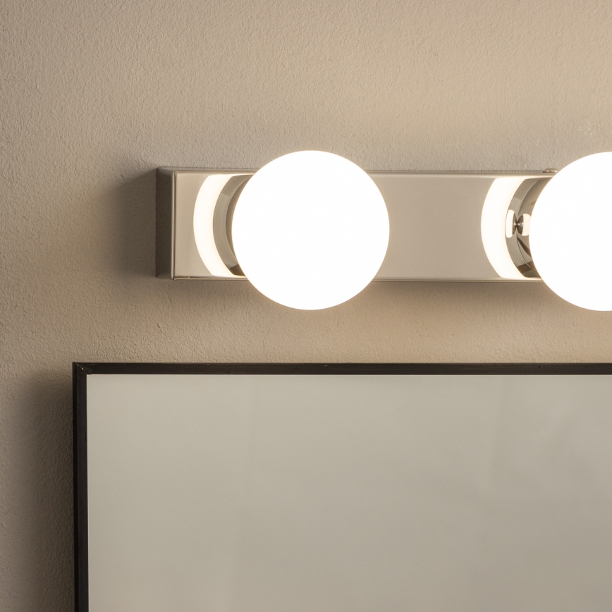 Brilagi - LED-spejlbelysning til badeværelset HOLLYWOOD 4xLED/3W/230V 53 cm IP44 blank krom