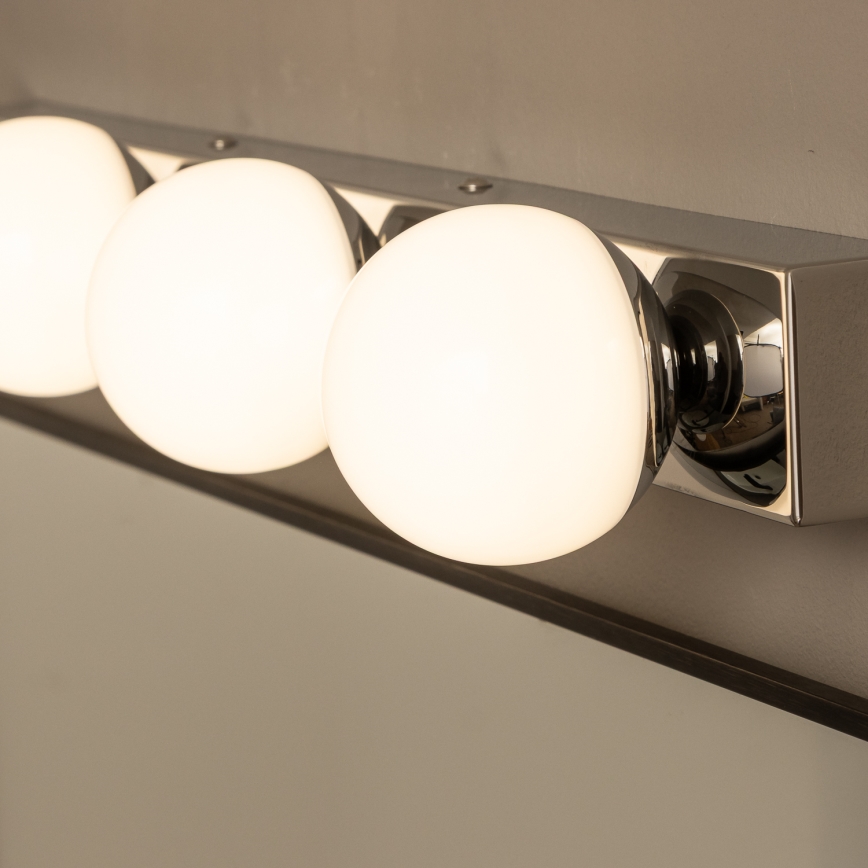 Brilagi - LED-spejlbelysning til badeværelset HOLLYWOOD 4xLED/3W/230V 53 cm IP44 blank krom
