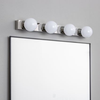 Brilagi - LED-spejlbelysning til badeværelset HOLLYWOOD 4xLED/3W/230V 53 cm IP44 blank krom