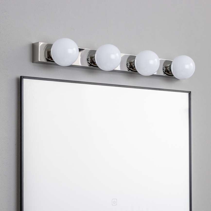 Brilagi - LED-spejlbelysning til badeværelset HOLLYWOOD 4xLED/3W/230V 53 cm IP44 blank krom