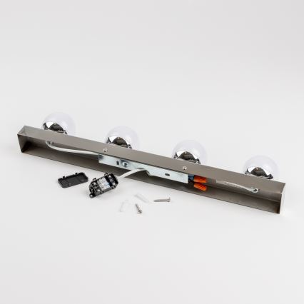 Brilagi - LED-spejlbelysning til badeværelset HOLLYWOOD 4xLED/3W/230V 53 cm IP44 blank krom