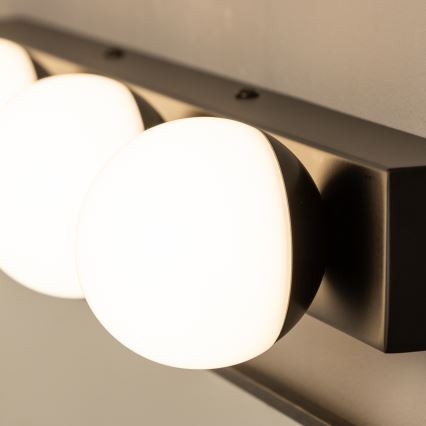 Brilagi - LED-spejlbelysning til badeværelset HOLLYWOOD 4xLED/3W/230V 53 cm IP44 sort