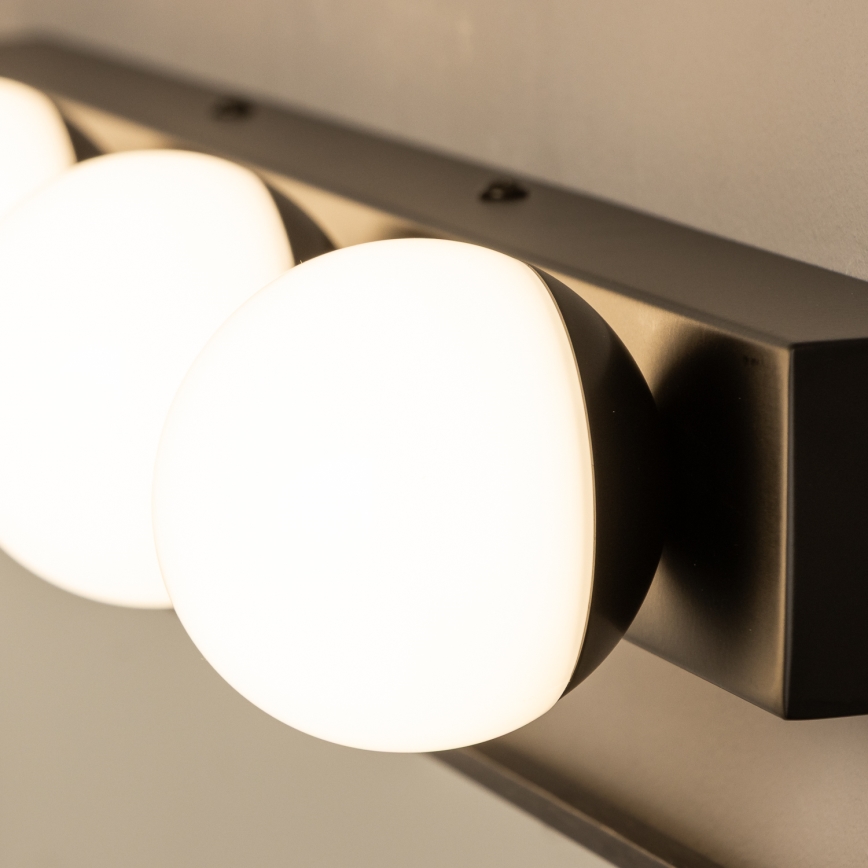 Brilagi - LED-spejlbelysning til badeværelset HOLLYWOOD 4xLED/3W/230V 53 cm IP44 sort