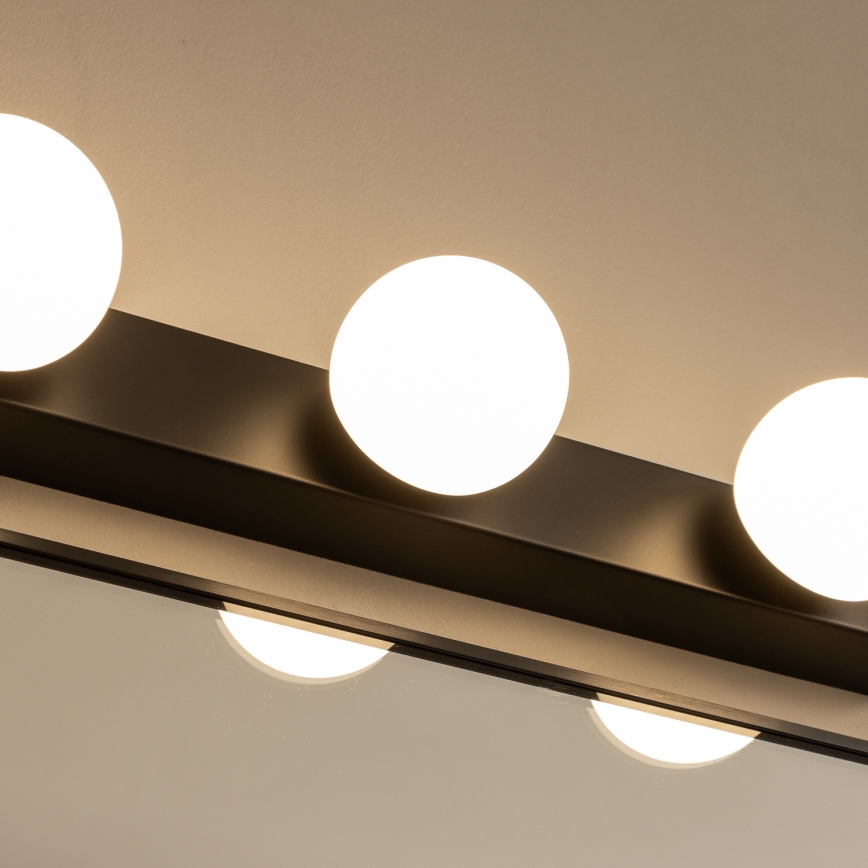 Brilagi - LED-spejlbelysning til badeværelset HOLLYWOOD 4xLED/3W/230V 53 cm IP44 sort
