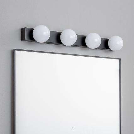 Brilagi - LED-spejlbelysning til badeværelset HOLLYWOOD 4xLED/3W/230V 53 cm IP44 sort
