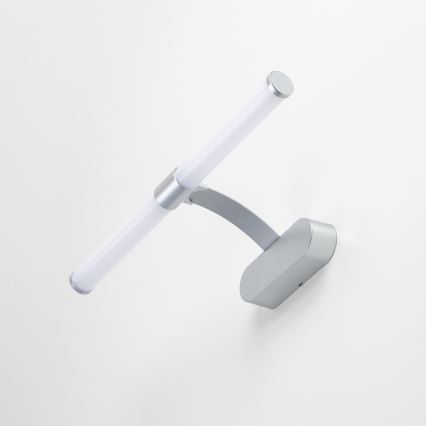 Brilagi - 2-i-1 LED-belysning til badeværelsesspejl TUBEO LED/6W/230V 40 cm IP44 sølv