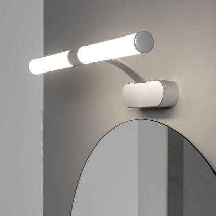 Brilagi - 2-i-1 LED-belysning til badeværelsesspejl TUBEO LED/6W/230V 40 cm IP44 sølv