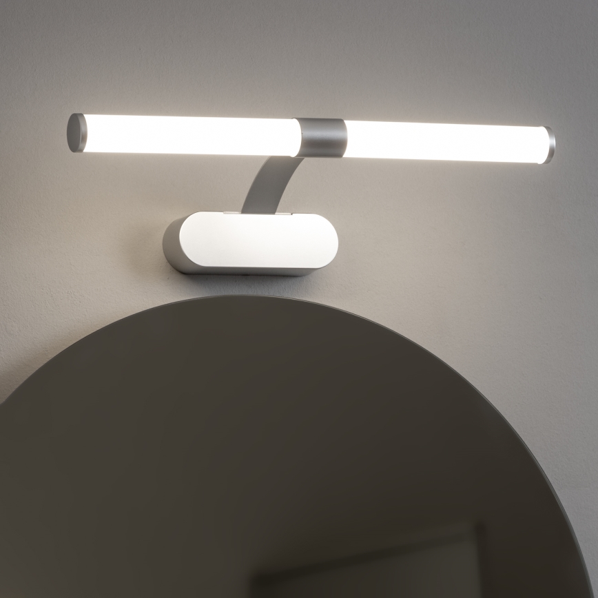 Brilagi - 2-i-1 LED-belysning til badeværelsesspejl TUBEO LED/6W/230V 40 cm IP44 sølv