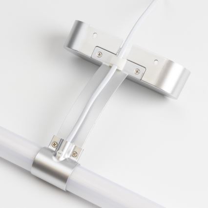 Brilagi - 2-i-1 LED-belysning til badeværelsesspejl TUBEO LED/6W/230V 40 cm IP44 sølv