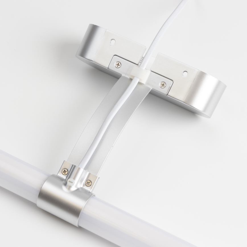Brilagi - 2-i-1 LED-belysning til badeværelsesspejl TUBEO LED/6W/230V 40 cm IP44 sølv