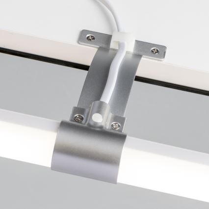 Brilagi - 2-i-1 LED-belysning til badeværelsesspejl TUBEO LED/6W/230V 40 cm IP44 sølv