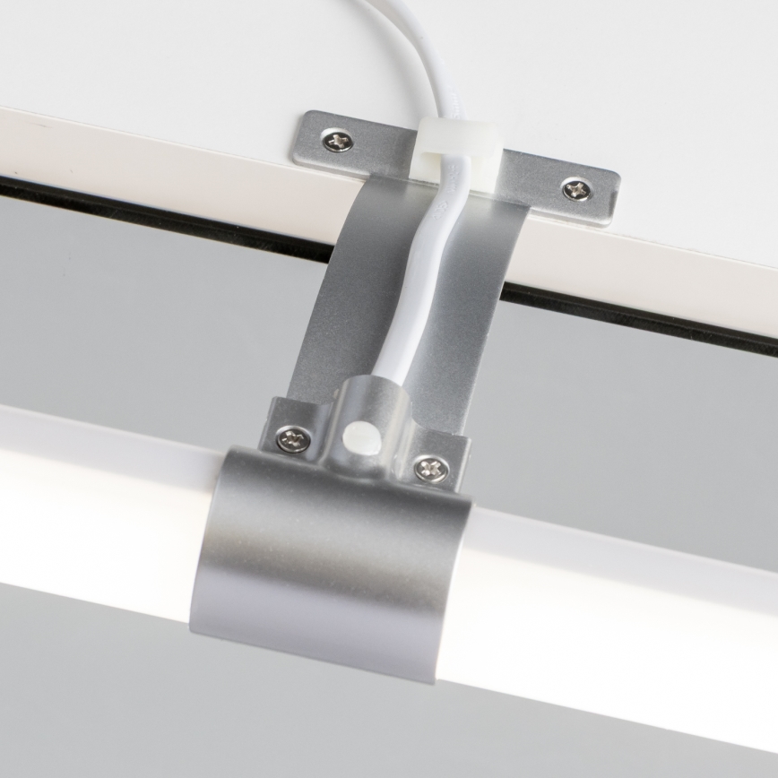 Brilagi - 2-i-1 LED-belysning til badeværelsesspejl TUBEO LED/6W/230V 40 cm IP44 sølv
