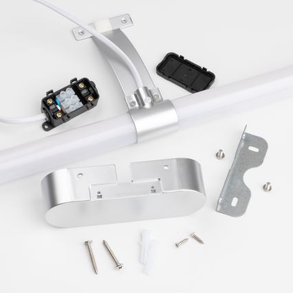 Brilagi - 2-i-1 LED-belysning til badeværelsesspejl TUBEO LED/6W/230V 40 cm IP44 sølv