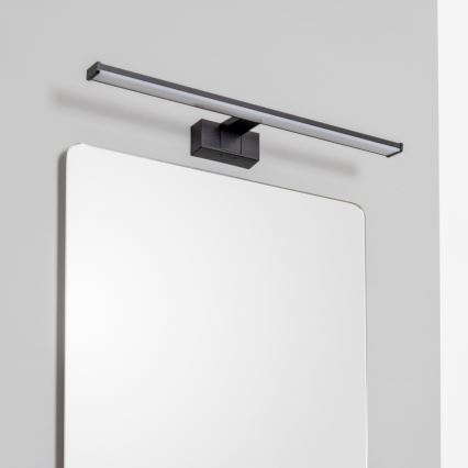 Brilagi - VESTRA 3-i-1 LED-spejlbelysning til badeværelset, 12W/230V, 60 cm, IP44, sort