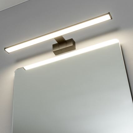 Brilagi - VESTRA 3-i-1 LED-spejlbelysning til badeværelset, 12W/230V, 60 cm, IP44, sort
