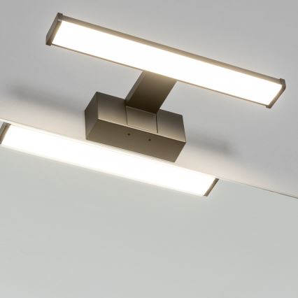 Brilagi - 3-i-1 LED-spejlbelysning til badeværelse VESTRA LED/6W/230V 30 cm IP44 sort
